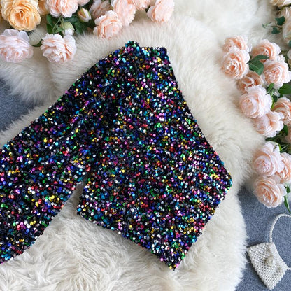 Glitter Top Elize Shimmer Jurk