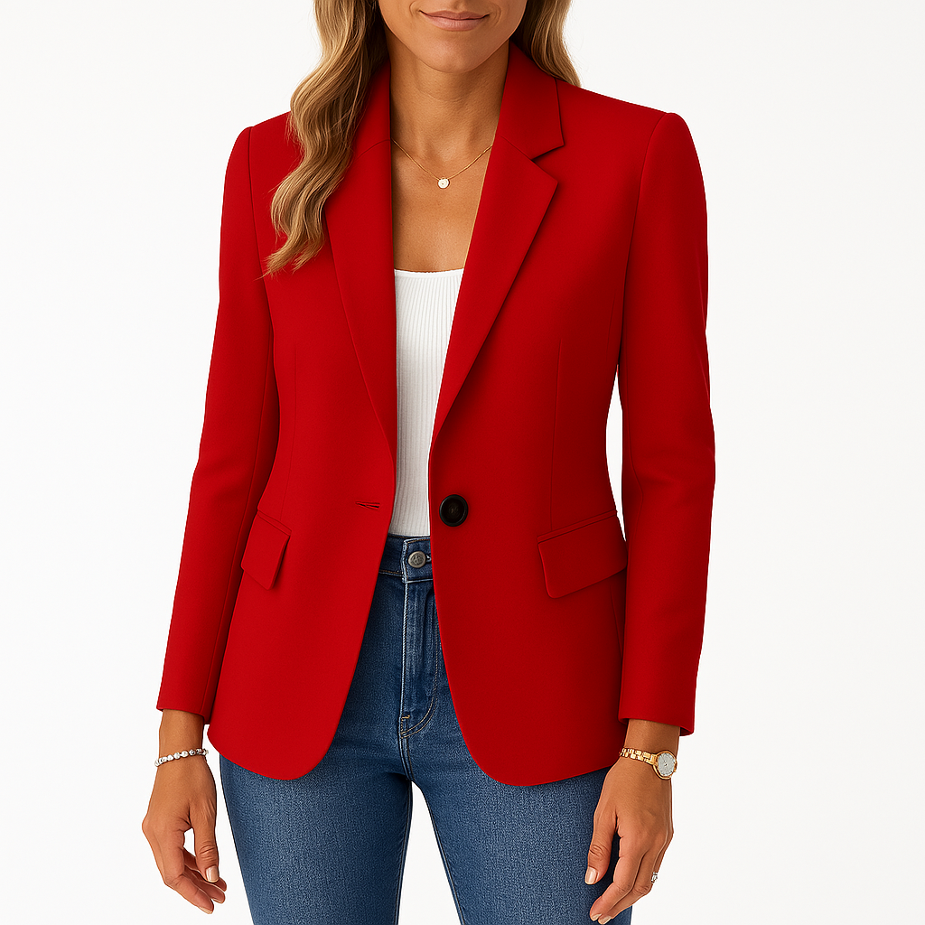 Dames Blazer Getailleerd met Reverskraag