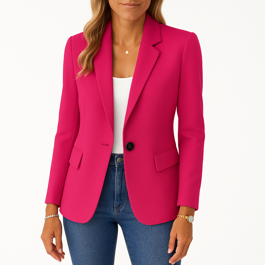 Dames Blazer Getailleerd met Reverskraag
