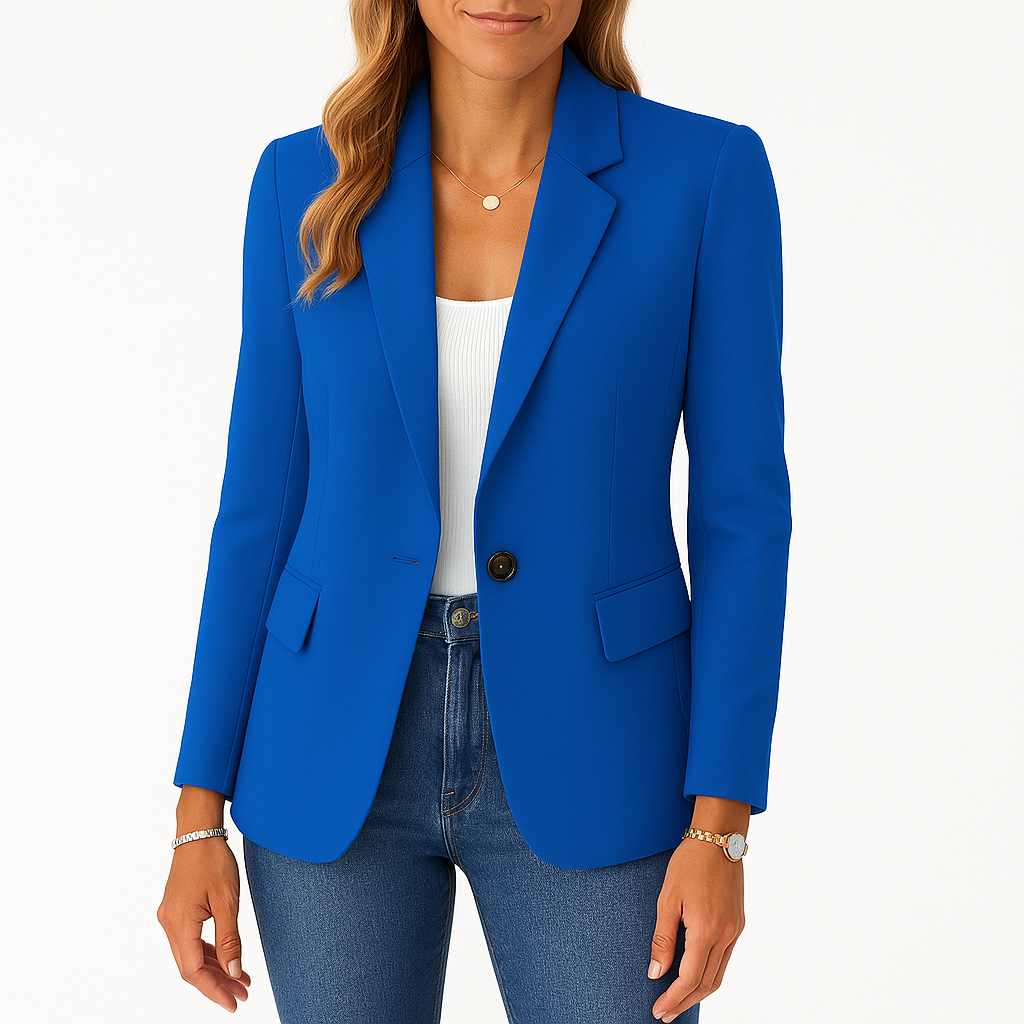 Dames Blazer Getailleerd met Reverskraag