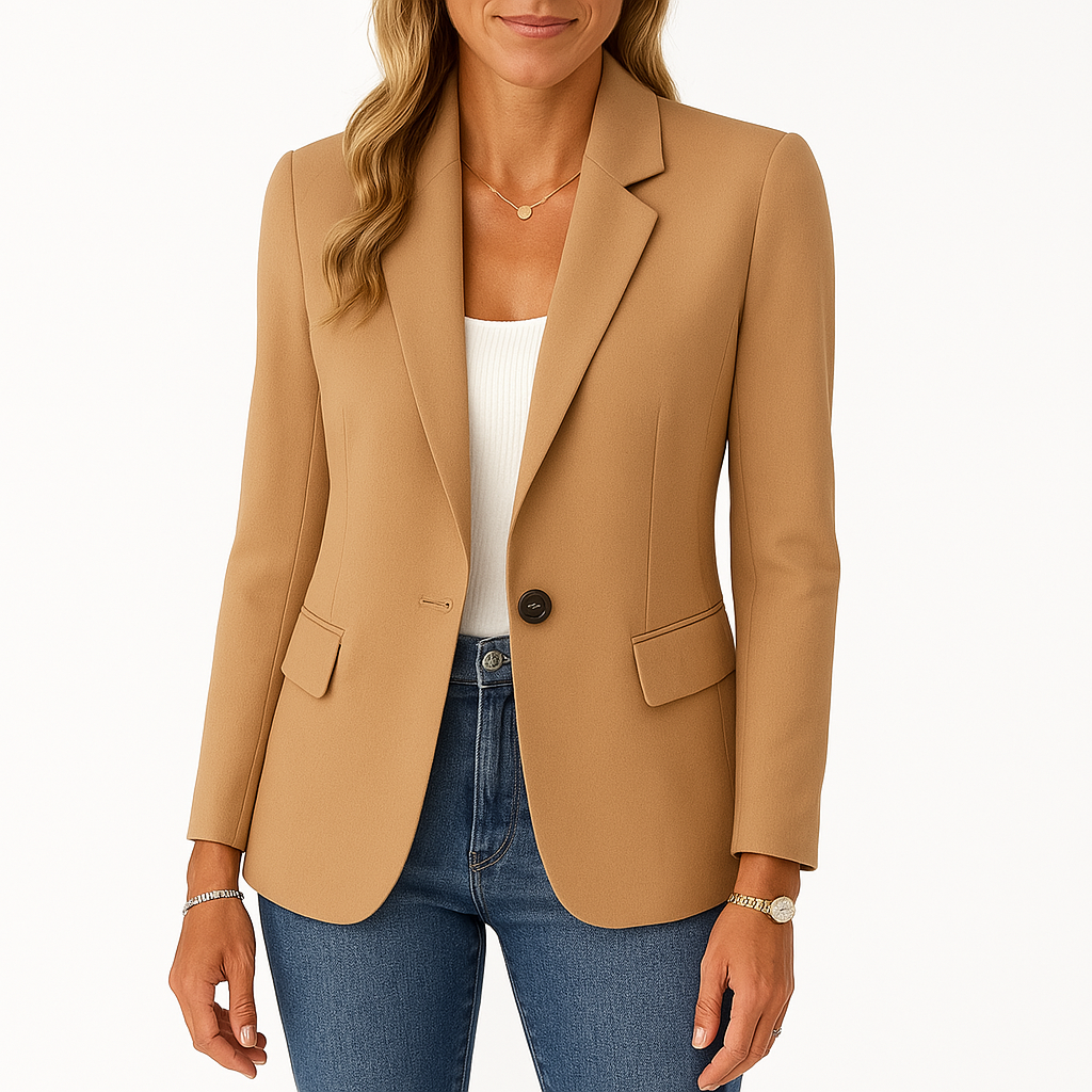 Dames Blazer Getailleerd met Reverskraag