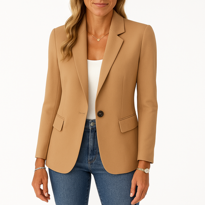 Dames Blazer Getailleerd met Reverskraag
