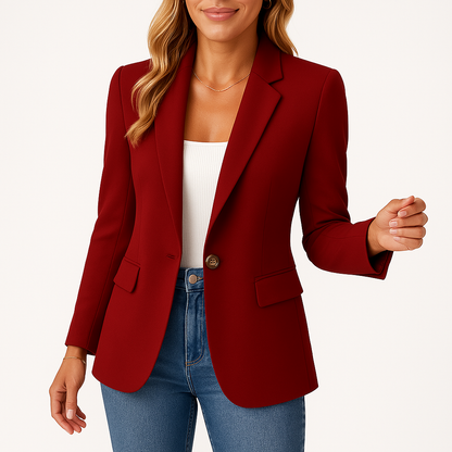 Dames Blazer Getailleerd met Reverskraag