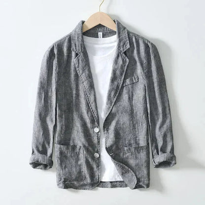 Blazer met reverskraag en opgerolde mouwen