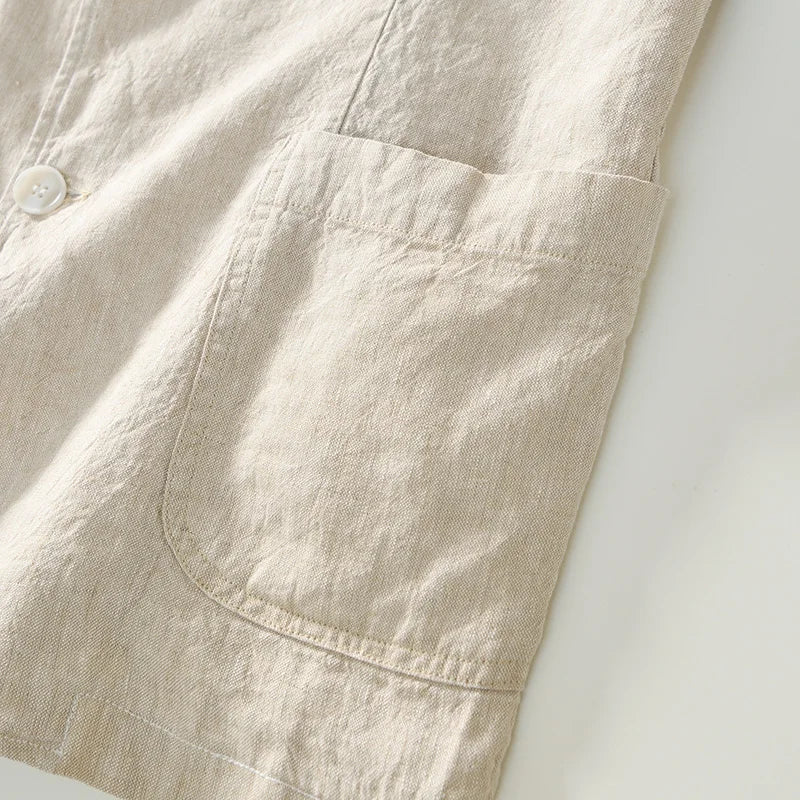 Blazer met reverskraag en opgerolde mouwen