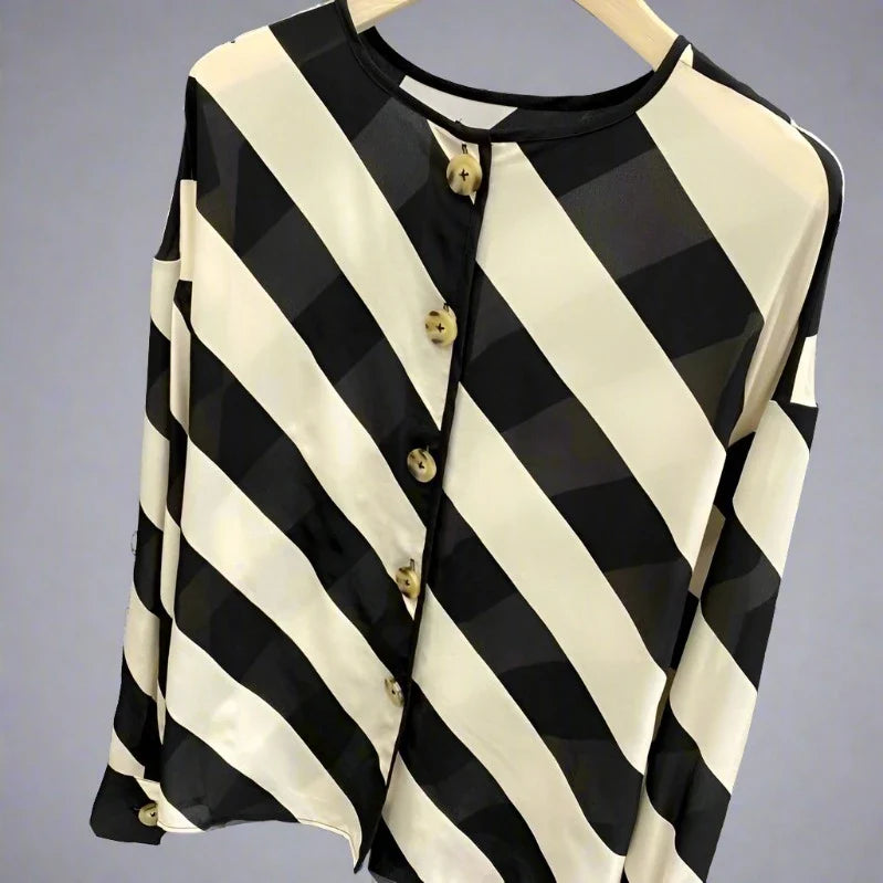 Modieuze Gestreepte Blouse voor Vrouwen