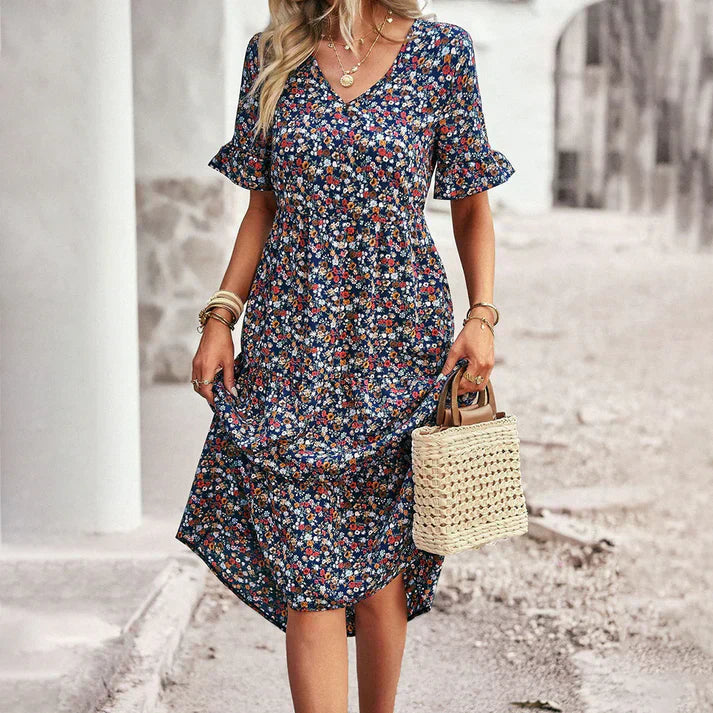 Lena | Abito Estivo Floreale Donna Casual 3