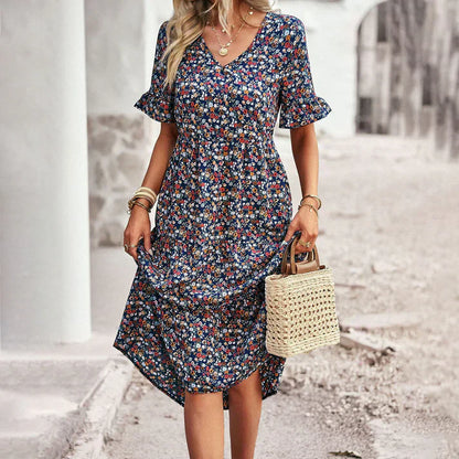 Lena | Abito Estivo Floreale Donna Casual 3