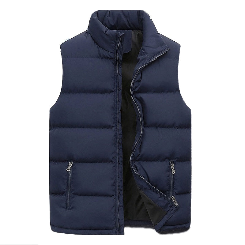 Heren Bodywarmer Hoge Kraag Met Ritssluiting - Mode Vibes