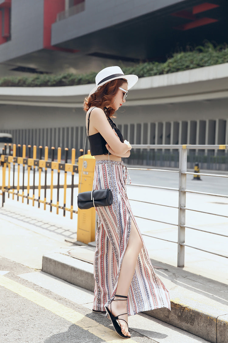 Boho Broek Zomerse Vrije Stijl Zwierige Pasvorm