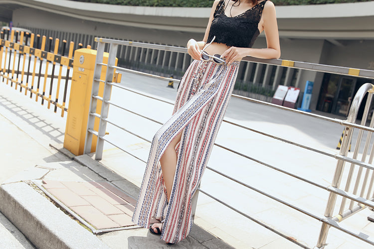Boho Broek Zomerse Vrije Stijl Zwierige Pasvorm