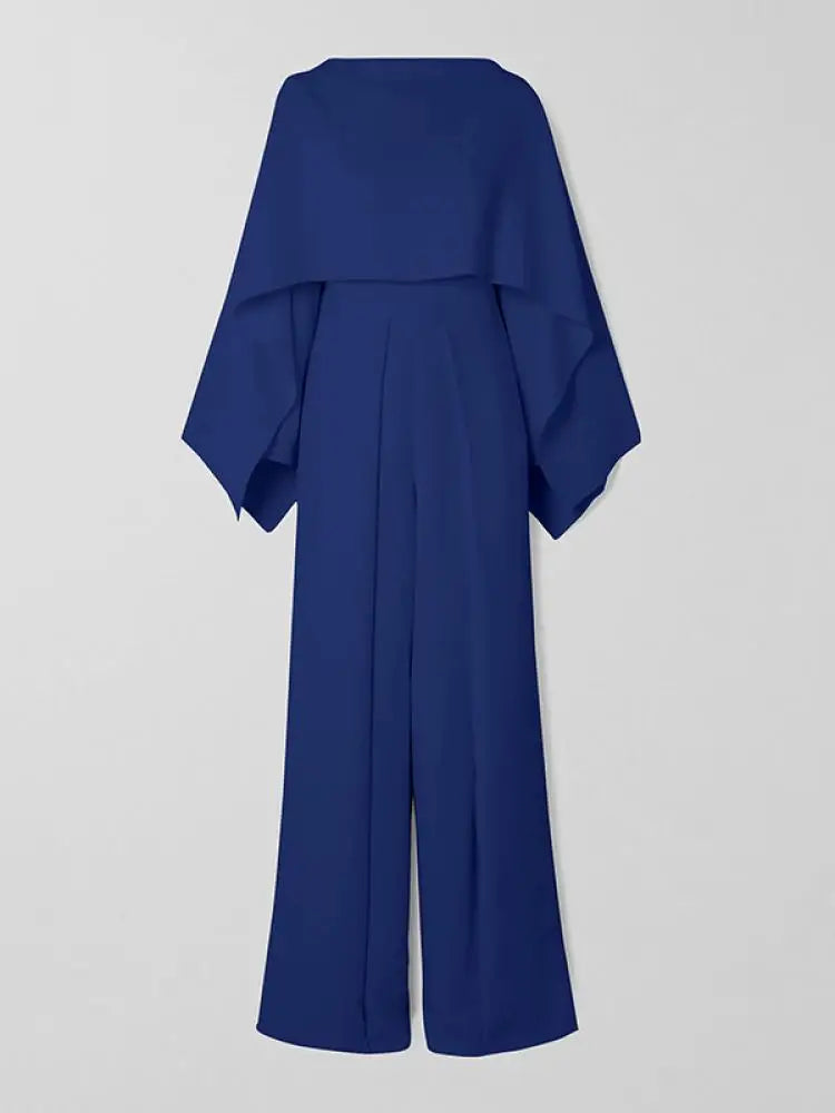 Jumpsuit met Plooien Effen Stof voor Vrouw