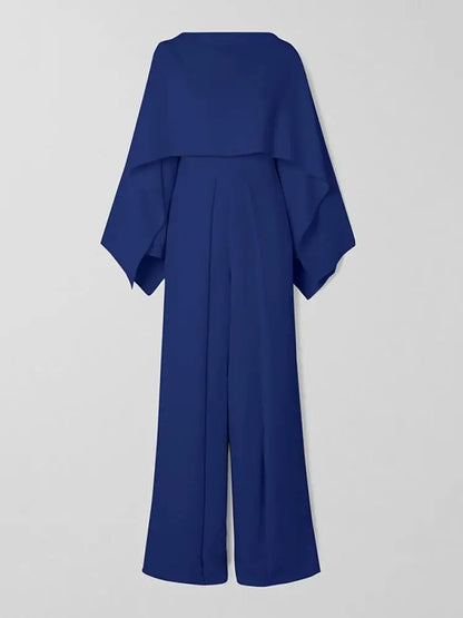 Jumpsuit met Plooien Effen Stof voor Vrouw