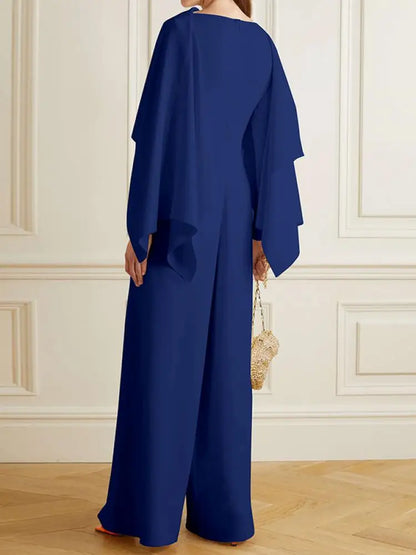 Jumpsuit met Plooien Effen Stof voor Vrouw