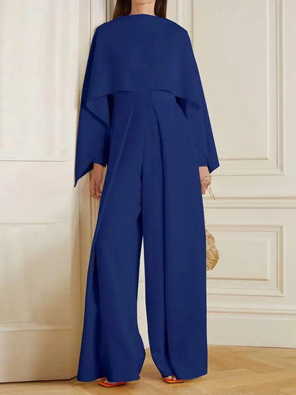 Jumpsuit met Plooien Effen Stof voor Vrouw