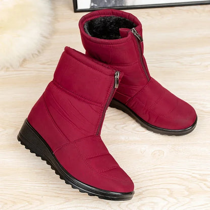 Waterdichte Sneeuwlaarzen Warme Winterlaarzen voor Vrouwen - Mode Vibes