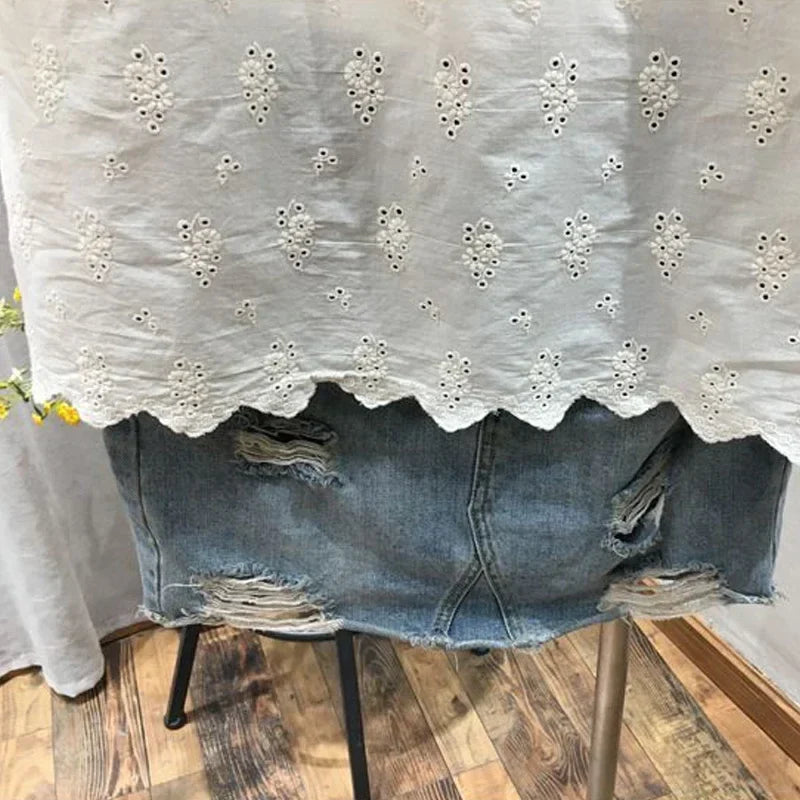 Zomerse Losse Korte Mouw Shirt voor Vrouwen