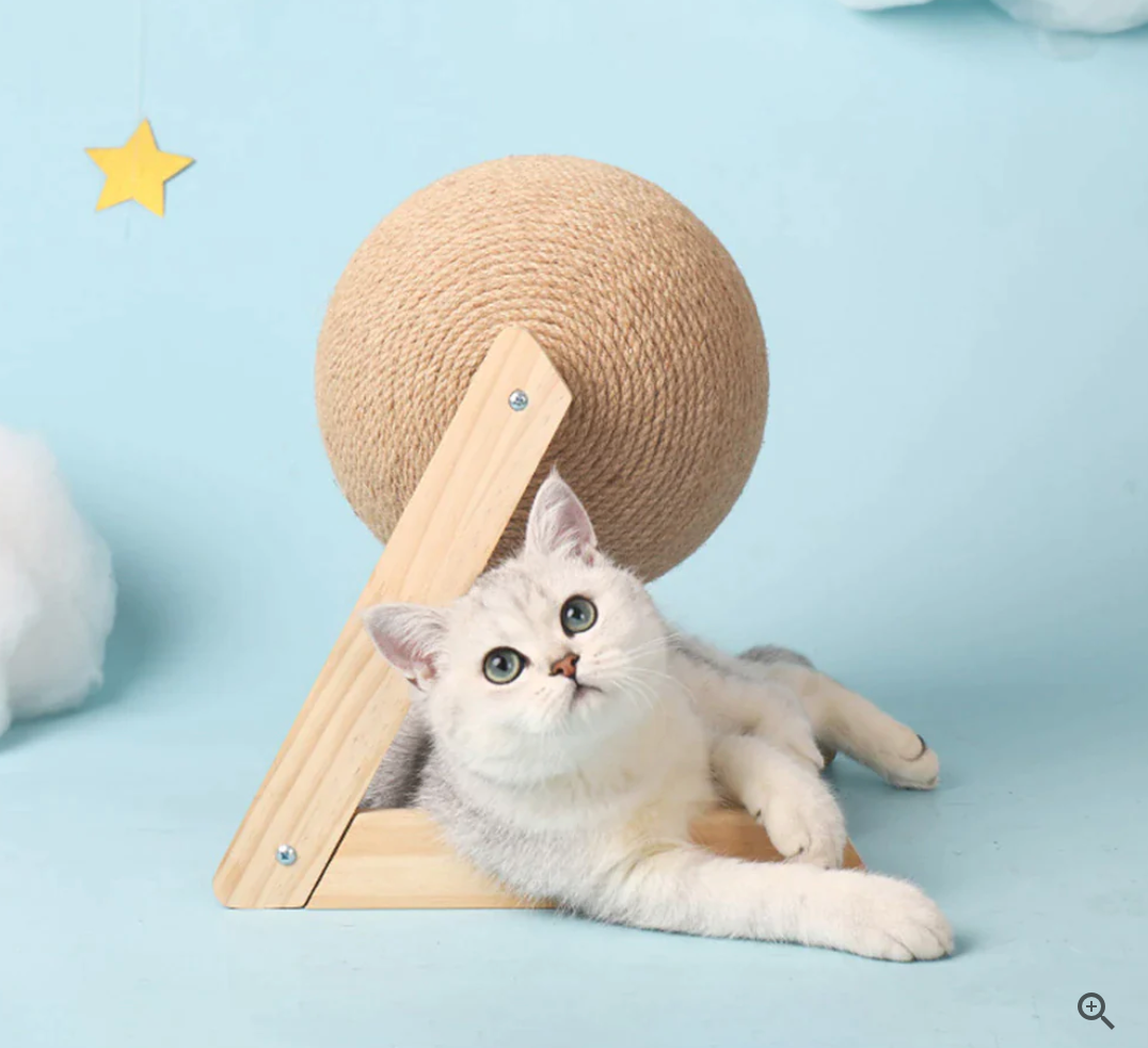 Kattenspeeltje Interactief met Krabpaal en Speeltunnel
