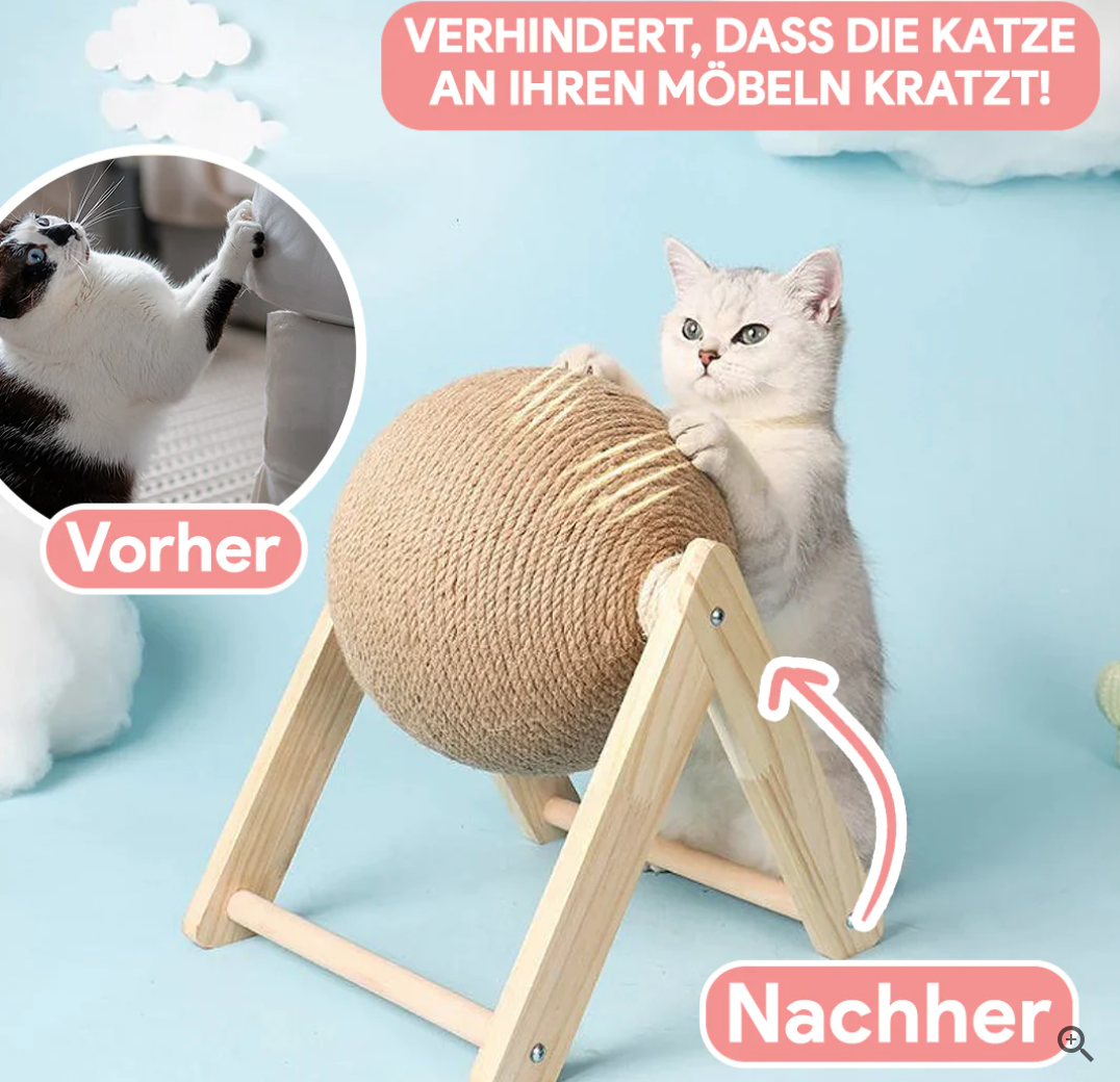 Kattenspeeltje Interactief met Krabpaal en Speeltunnel