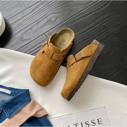 Boston Clog Zoccoli Unisex – Tessuto di Alta Qualità con Fibbia Regolabile-1