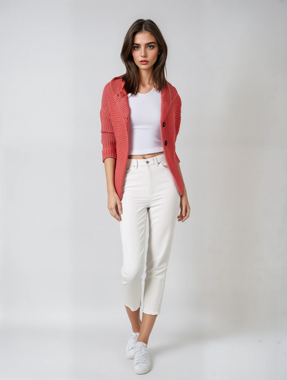 Gebreide Jas met Capuchon Oversized Warm en Zacht - Mode Vibes