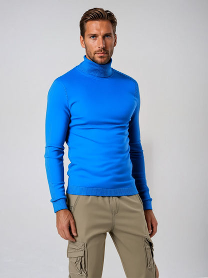 Herentrui Strak Fit Met Col - Mode Vibes