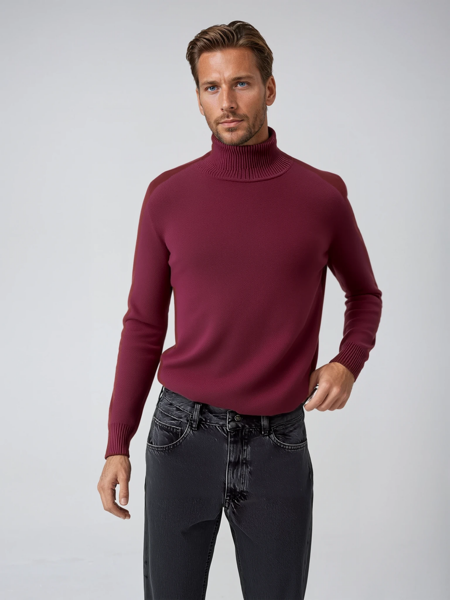 Herentrui met Col en Luxe Stof - Mode Vibes