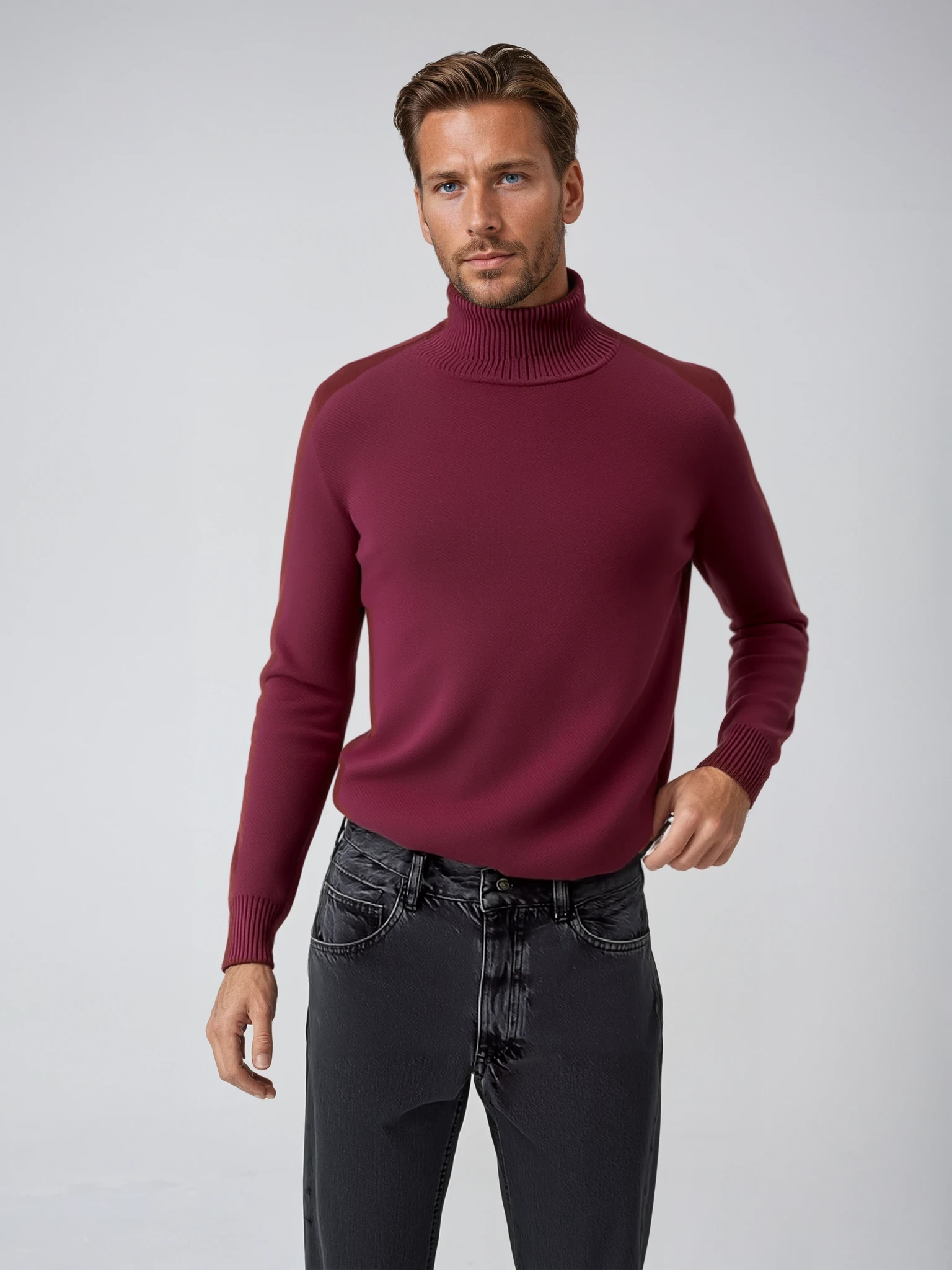 Herentrui met Col en Luxe Stof - Mode Vibes