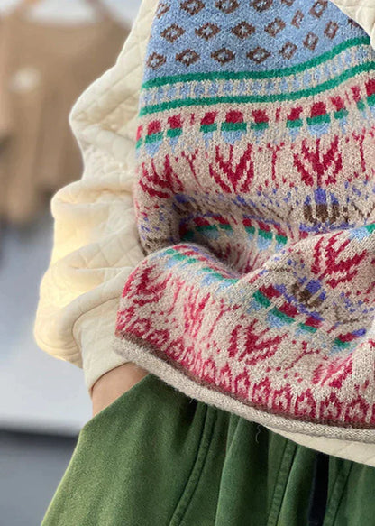 Wollen Vest Gebreid Oversized Design voor Vrouw