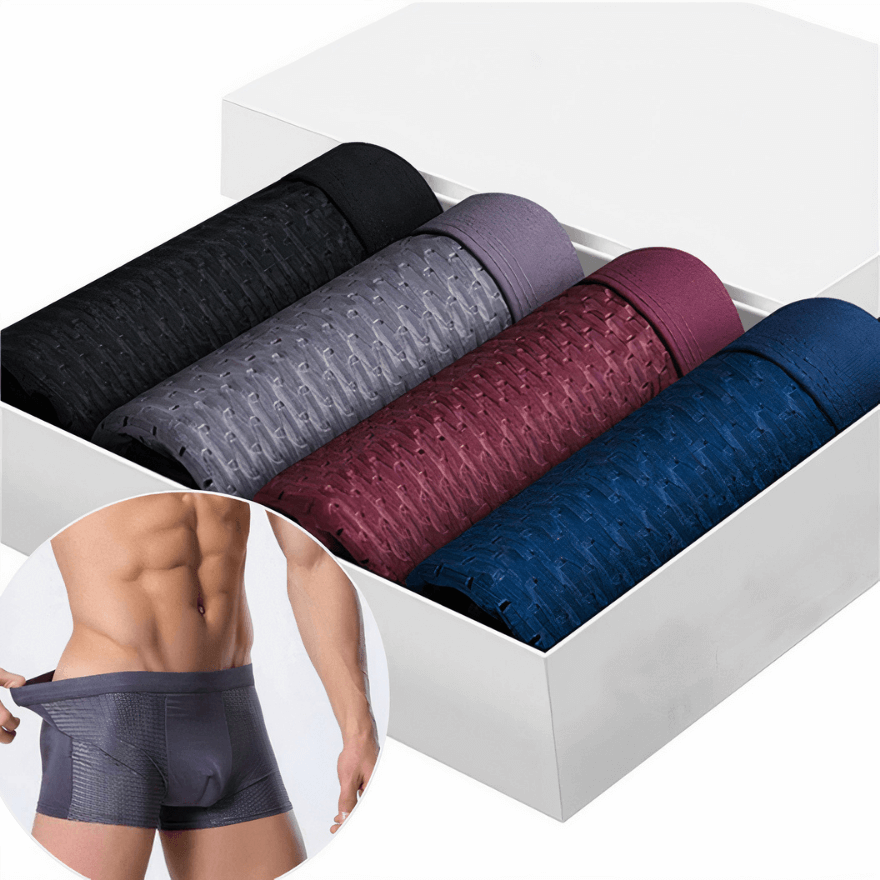 BambooCore – Heren Boxershorts (4-Pack) van Bamboe met Ademende Pasvorm