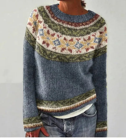 Dames Retro Trui Comfortabele Pasvorm