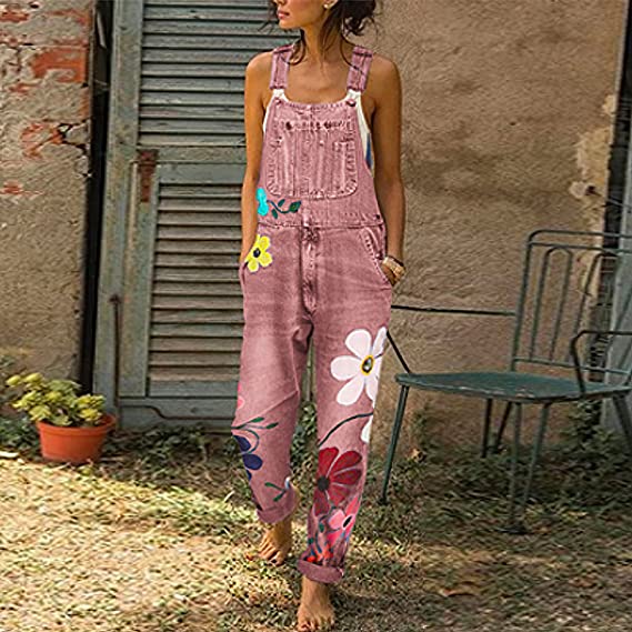 Bregje | Spijker Jumpsuit – Elegant, Bloemenpatroon &amp; Comfortabel 3