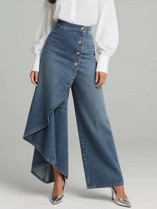 Brenyn | Stijlvolle Hoge Taille Flared Broek Dames 0