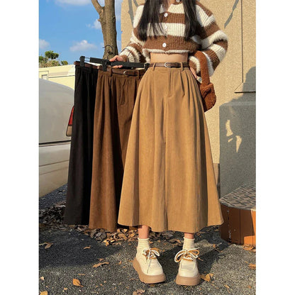 Briana | Gonna Midi in Velluto a Coste – Elegante, Versatile & Confortevole 2