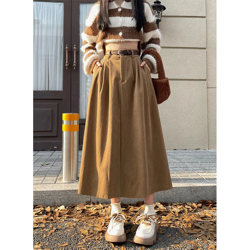 Briana | Gonna Midi in Velluto a Coste – Elegante, Versatile & Confortevole 5