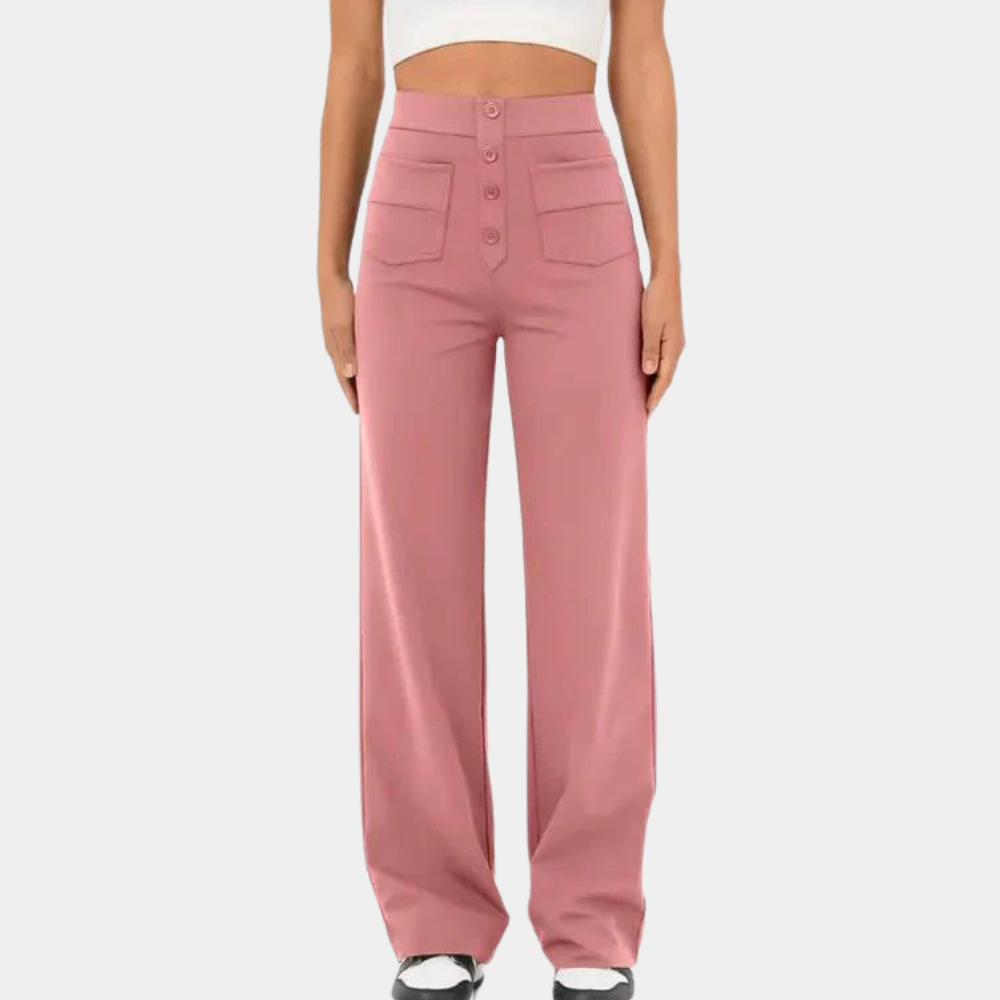 Hoge Taille Broek Dames Comfortabel Zittend - Mode Vibes