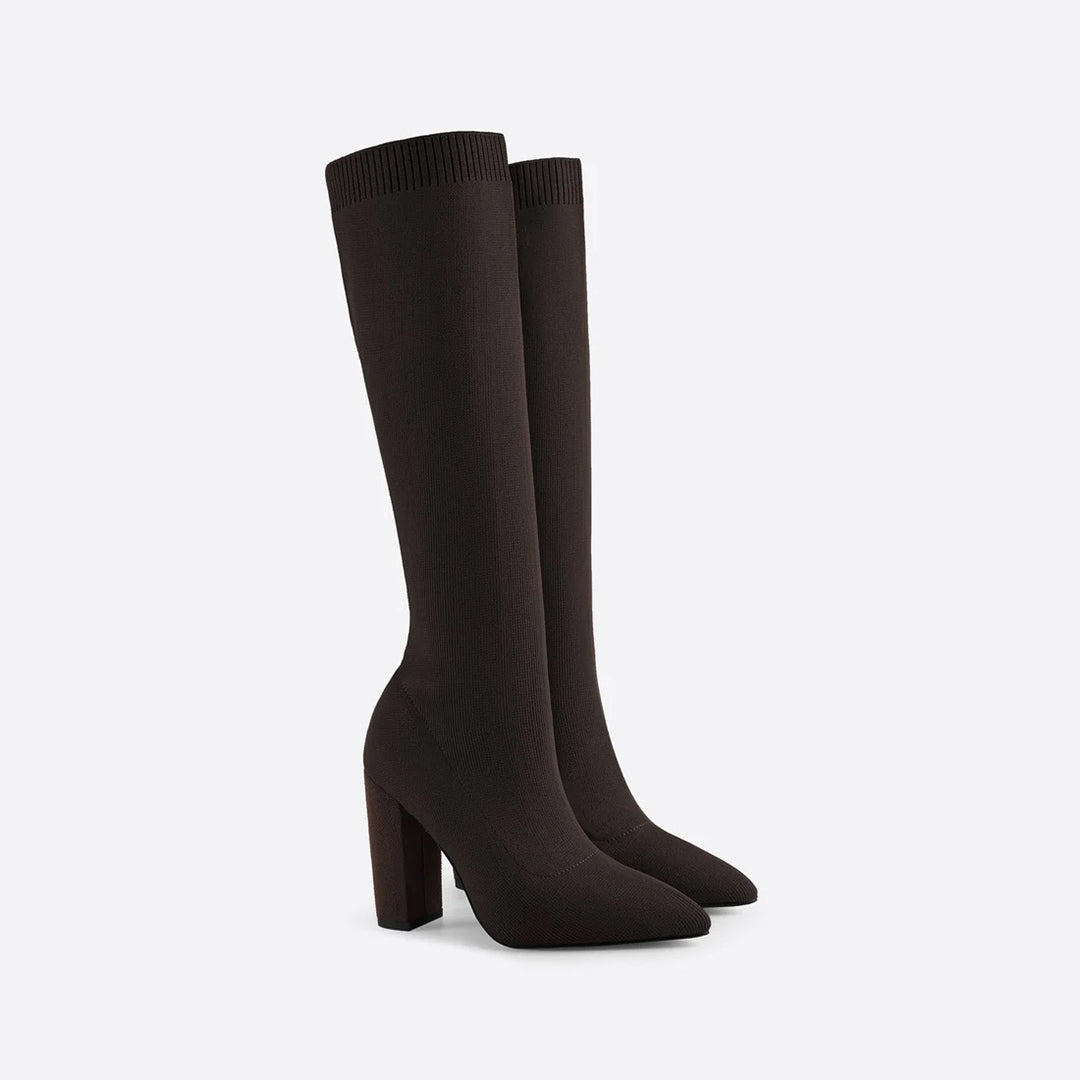 Kniehoge Laarzen Trendy Stijl Sophia