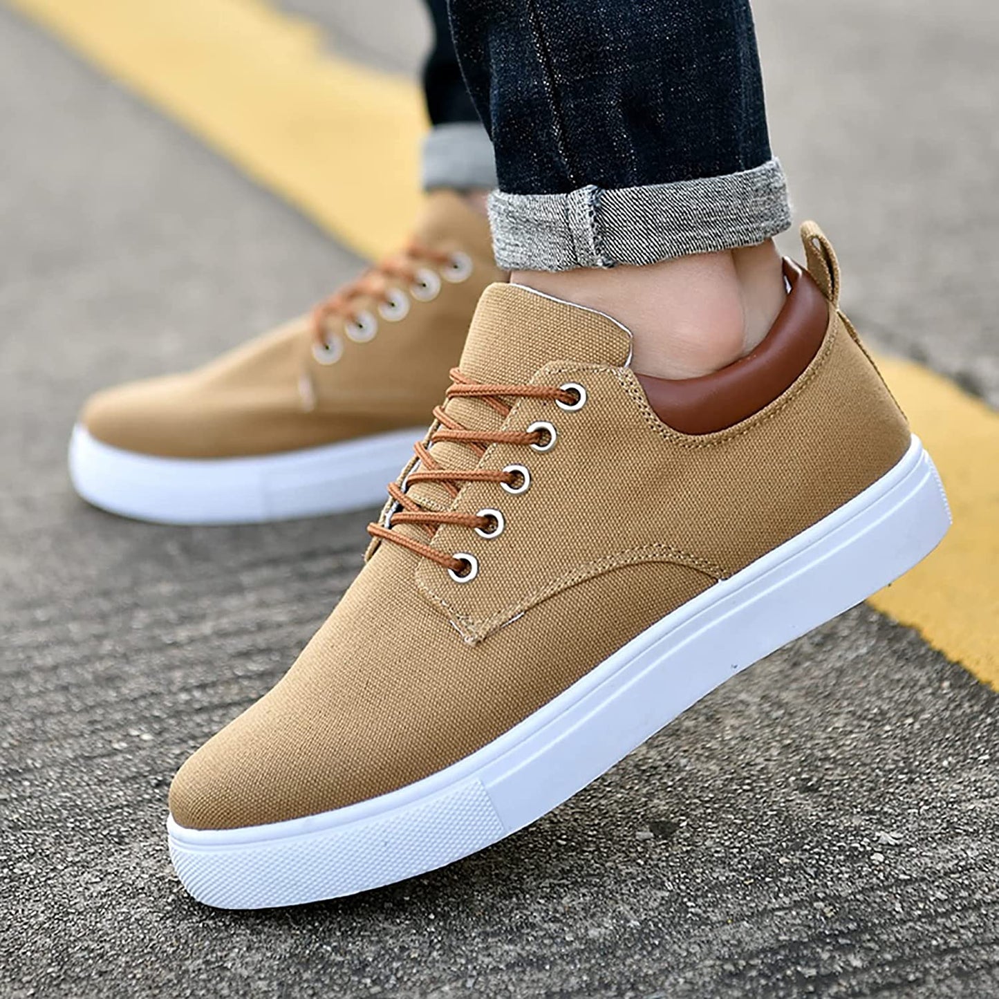 Stijlvolle Heren Sneakers Casual Leren Schoenen