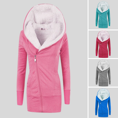 Dames Fleece Vest Met Capuchon Zacht en Warm - Mode Vibes