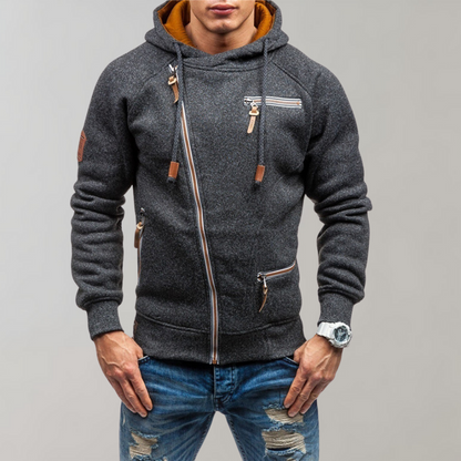 Comfortabele Hoodie met Ritssluiting Zwart - Mode Vibes