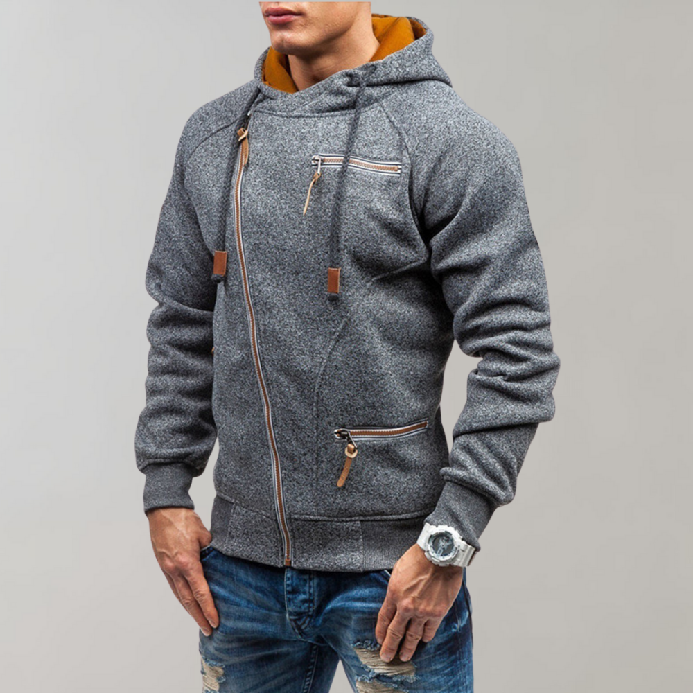 Comfortabele Hoodie met Ritssluiting Zwart