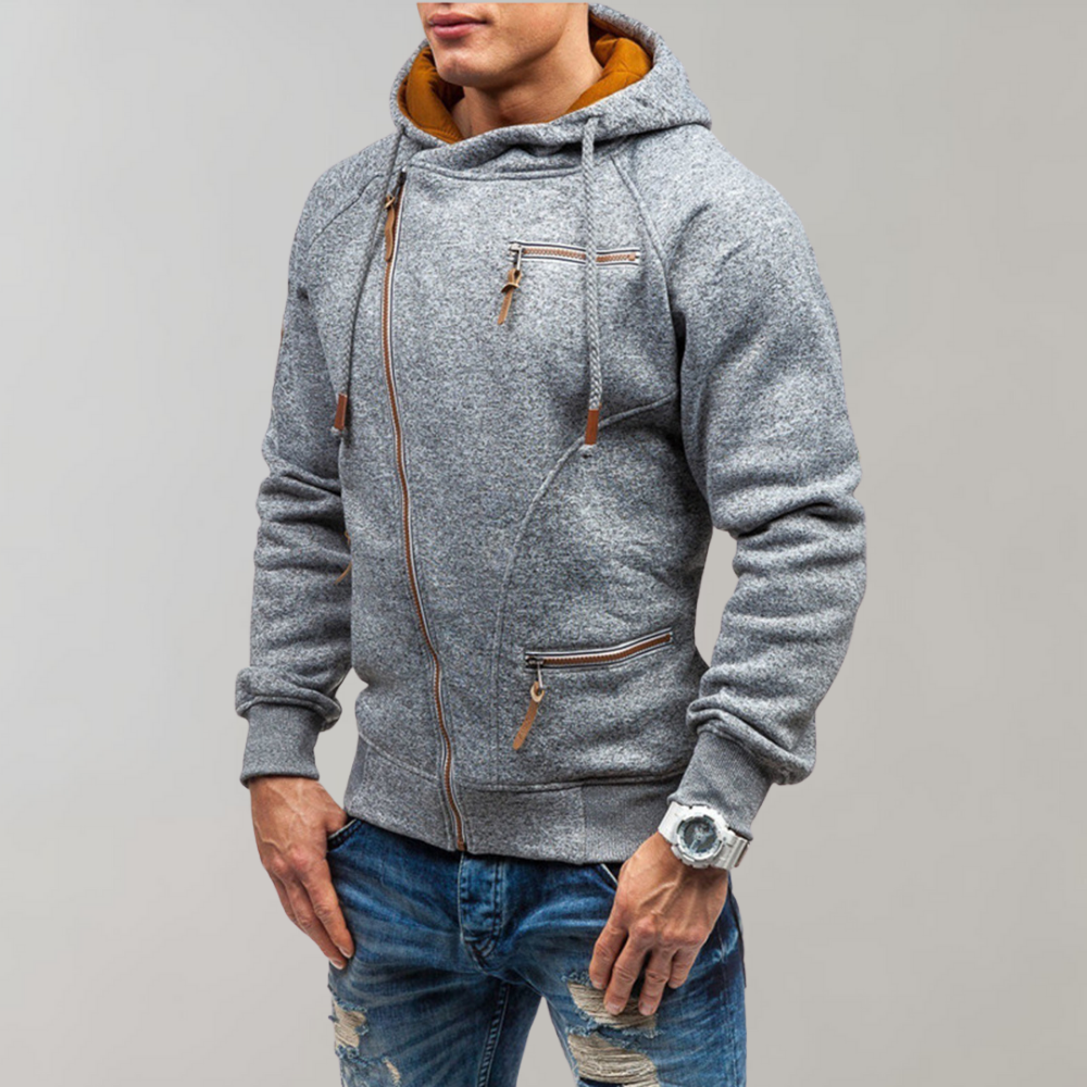 Comfortabele Hoodie met Ritssluiting Zwart