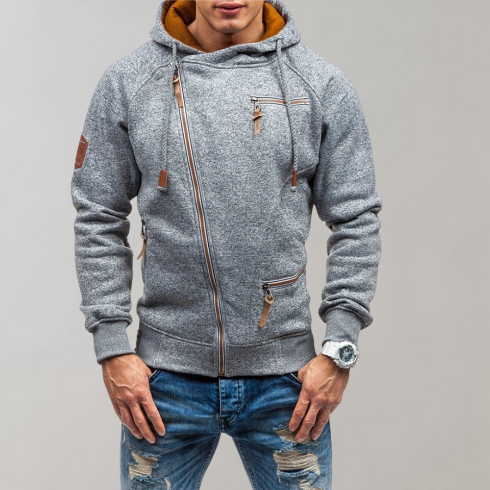 Comfortabele Hoodie met Ritssluiting Zwart