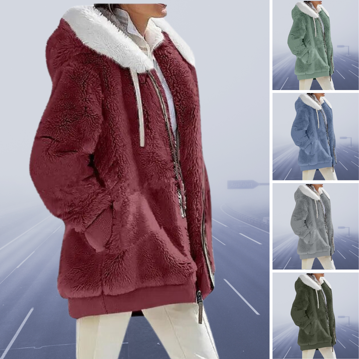 Fleece Vest met Capuchon Zacht en Warm