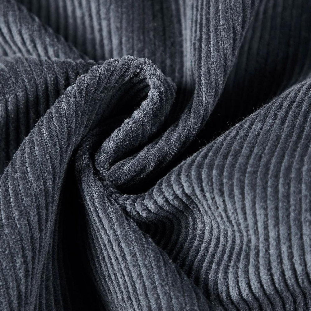 Grijze Corduroy Jas Comfortabel voor Heren en Dames