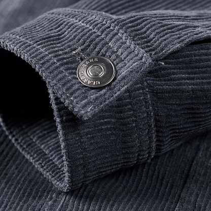 Grijze Corduroy Jas Comfortabel voor Heren en Dames