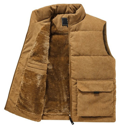 Fleece Bodywarmer Corduroy Warm en Trendy