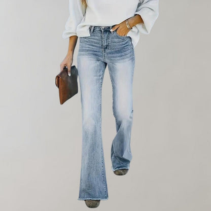 High Waist Flared Jeans Vintage Stijl