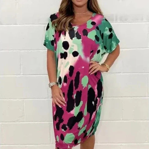 Jurk met Luipaardprint Zomerjurk Casual Vrouwelijk - Mode Vibes