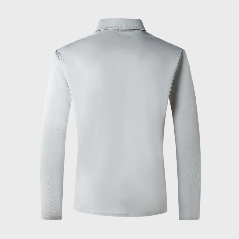 Heren Polo Lange Mouw Shirt Oliver